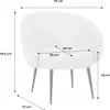 sweeek - Design-Rundsessel mit Bouclé-Bezug - Creme Produktbild-Vorschau 6