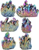 Natürlicher Bergkristall Titan Quarz Cluster Figur 33-63mm Produktbild-Vorschau 3