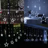 138 LED Stern Lichtervorhang Kaltweiß Lichterkette 8 Produktbild-Vorschau 8