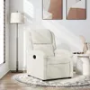 Sillón de relax de color crema, tapizado en terciopelo, Vista previa de la imagen del producto 2