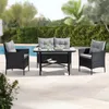 SVITA DALLAS Polyrattan Gartenmöbel Set 4-teilig 2 Sessel Produktbild-Vorschau 2