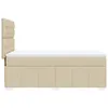 Design Möbel Boxspringbett mit Matratze Creme 100x200 cm Produktbild-Vorschau 8