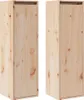 Two identical wooden cabinets are shown side-by-side against a white background. Voir les images du produit
