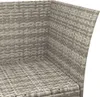 vidaXL Set di 3 pezzi da giardino con cuscini in polirattan Anteprima dell’immagine prodotto 11