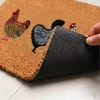Relaxdays Fußmatte Kokos 60x40 cm, Türvorleger Hühner, Produktbild-Vorschau 6