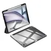 Two tablet cases are shown against a white background. One case is open and standing, showing the inside of the case and a stylized graphic on the screen. The other case is lying flat behind it, showing the back of the case. Produktbild-Vorschau