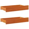 Massivholzbett ohne Matratze Wachsbraun 75x190 cm Produktbild-Vorschau 6
