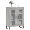 The Living Store Sideboard Grau Sonoma 69,5x34x90 cm Produktbild-Vorschau 3