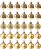 A grid of gold Christmas ornaments on a white background. Anteprima dell’immagine prodotto