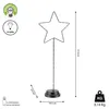 Cepewa LED Stern Weihnachtsstern Metall 51 cm warmweiß Produktbild-Vorschau 2