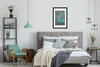 MuchoWow® Gerahmtes Poster New York - Stadtplan - Blau - Produktbild-Vorschau 5