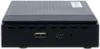 A black media streaming box with USB ports and vents on the front, set against a white background. Produktbild-Vorschau
