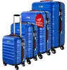 MONZANA® Set di Valigie 4pz ABS Rigide Trolley Bagaglio Anteprima dell’immagine prodotto 1