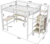 MODFU Hochbett 140x200cm mit Rausfallschutz, Kinderbett mit Produktbild-Vorschau 7