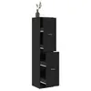 vidaXL Armoire à pharmacie noire 40x41x174,5 cm Bois Voir les images du produit 2