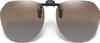 INF Polarisierte Clip-on-Sonnenbrille mit Etui Braun Produktbild-Vorschau 1