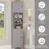 Armoire de salle de bain triangulaire 37×24,5×170 cm, MDF, Voir les images du produit 8
