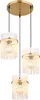 Globo Lighting Hängeleuchte Metall goldfarben matt, 3x E27 Produktbild-Vorschau 1