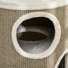 A close-up view of a cat scratching post with a circular opening. Produktbild-Vorschau