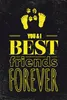 vianmo Holzschild 18x12 cm Freunde You I best friends Produktbild-Vorschau 1