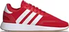 A studio shot of a single red Adidas sneaker. Produktbild-Vorschau