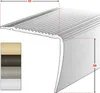 A diagram of a stair nosing profile with dimensions and color swatches. Podgląd zdjęcia produktu
