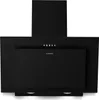 A black kitchen hood is shown against a white background. Produktbild-Vorschau
