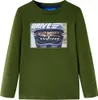 vidaXL Camicia a maniche lunghe per bambini kaki scuro 128 Anteprima dell’immagine prodotto 7