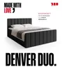BroMARKT Boxspringbett DENVER DUO mit 2 Bettkasten, Produktbild-Vorschau 3