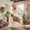 tectake® Hängesessel Samira 80 x 81 x 139 cm Produktbild-Vorschau 9