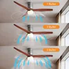 Stropní ventilátor SONNI s osvětlením a dálkovým ovládáním Náhled obrázku produktu 4
