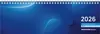 Zettler Tischquerkalender 1W/2S blau 2026 - Wochenkalender Produktbild-Vorschau 1
