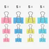 kwmobile 60x Foldback Klammern Set - 20x 19mm 20x 25mm 20x Produktbild-Vorschau 4