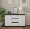 MIKEL - Cassettiera / credenza con 3 cassetti e 2 ante - Anteprima dell’immagine prodotto 5