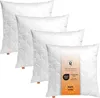 A set of four white pillows arranged diagonally on a white background. Náhled obrázku produktu