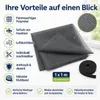 Fliegengitter Fenster 100 x 100 cm Anthrazit mit Klettband Produktbild-Vorschau 3
