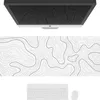 Gaming-Mauspad mit genähten Kanten, 80x30/90x40cm, Weiß Produktbild-Vorschau 4