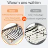 Comparison of two bed frame support systems, highlighting the benefits of a full metal frame versus a metal and wood combination. Produktbild-Vorschau
