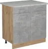 Küchenunterschrank Vicco R-Line Beton 80 cm AP Marmor, Produktbild-Vorschau 1