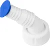 A white plastic hose fitting with a blue cap, shown against a white background. Produktbild-Vorschau