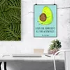Mr. & Mrs. Panda Bild Avocado Pfeifen DIN A2 - Türkis Produktbild-Vorschau 2