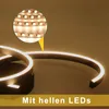 A close-up view of a flexible LED light strip, with a magnified inset showing the individual LEDs. Náhled obrázku produktu
