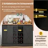 COSTWAY Küchenschrank Buffetschrank mit Arbeitsplatte, Produktbild-Vorschau 4