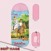 Bibi und Tina Freunde Blau/Rosa Kinder-Schlafsack 140 cm + Produktbild-Vorschau 3