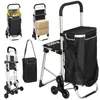 Einkaufstrolley 40 L Oxford-Tasche 3-Rad Treppensteig Produktbild-Vorschau 9