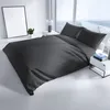 Bettwäsche Baumwolle Satin Damast 200x220 cm Anthrazit Set Produktbild-Vorschau 2