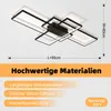Smart LED Deckenleuchte Schwarz 90x60 cm, moderne Produktbild-Vorschau 6