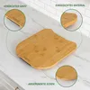 A wooden board for a Thermomix kitchen appliance, shown on a marble countertop with close-up insets highlighting features. Produktbild-Vorschau
