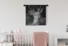 MuchoWow® Wandteppich Wandbehang Tierprofil Hirsche in Produktbild-Vorschau 2