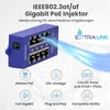 Extralink Gigabit PoE Injector 4x RJ45 für IP Kameras Produktbild-Vorschau 3